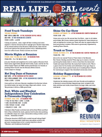 Reunion Events Flyer Graphic