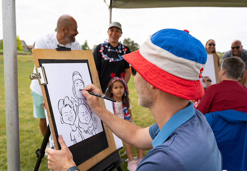 Red, White & Blue Fest - Characature