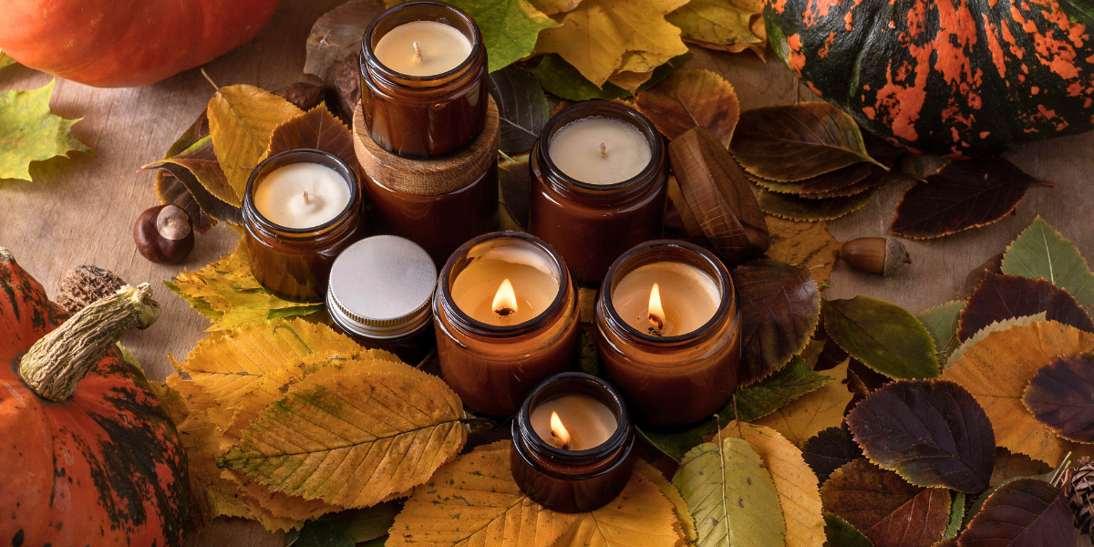 Homemade candles. 